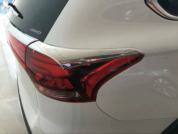 16 New Outlander задний фонарь брови световая Полоса задний фонарь крышка отделка полосы