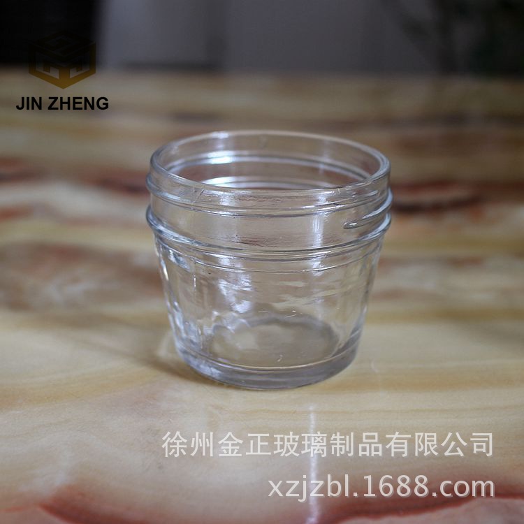 新款现货100ml鱼籽酱透明玻璃广口瓶实用方便密封性好