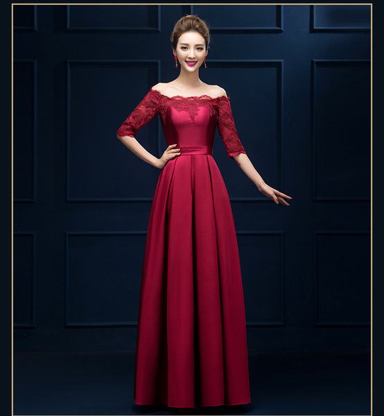 Wedding dress new red bride wedding dresses spring repair