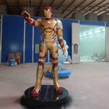 源头工厂直销玻璃钢机器人钢铁侠雕塑 专业生产大型玻璃钢模型雕