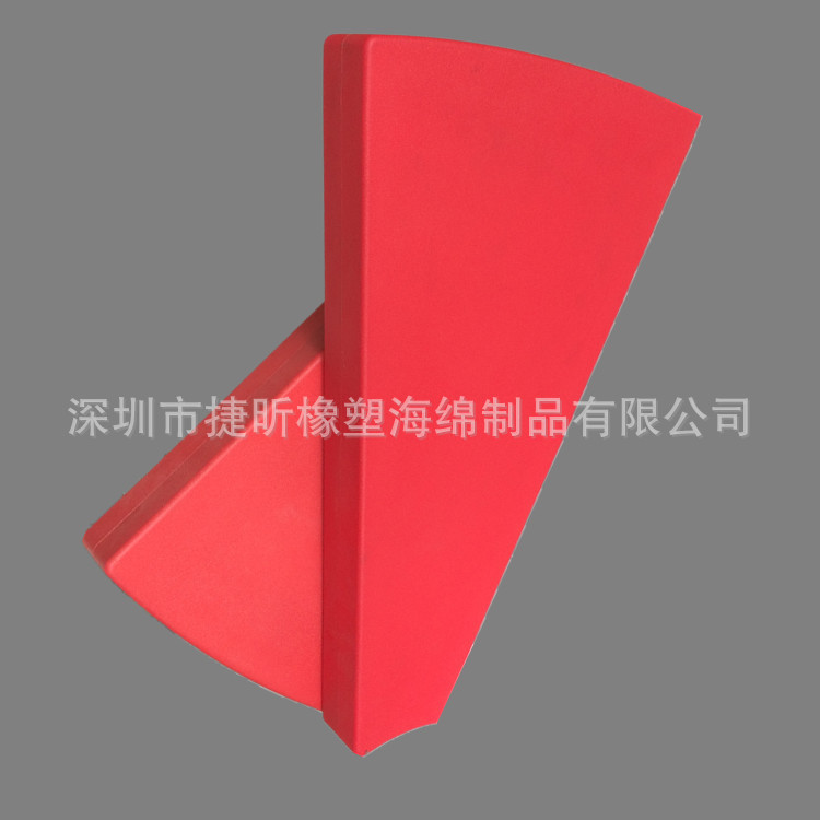 现货供应 蓝色红色地铁pu发泡软闸门 表面带纹路pu海绵发泡成型