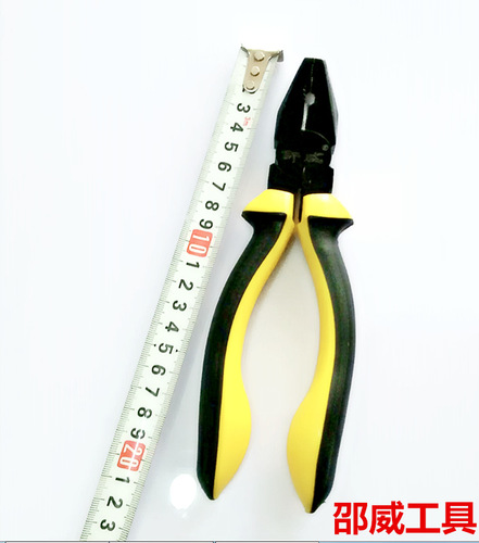 Factory-supplied matte black 8-inch dolphin-handle pliers, wire strippers, and Shao Wei pliers—wholesale available.