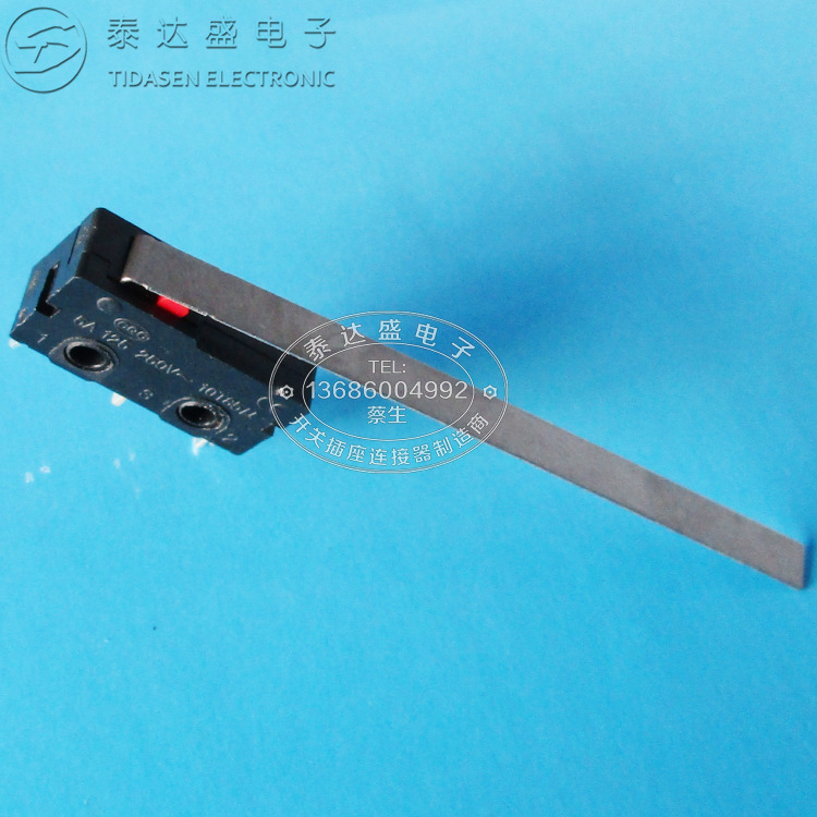 压杆长55MM高寿命行程开关 搅拌机1-5A电流三脚微动开关KW12-D