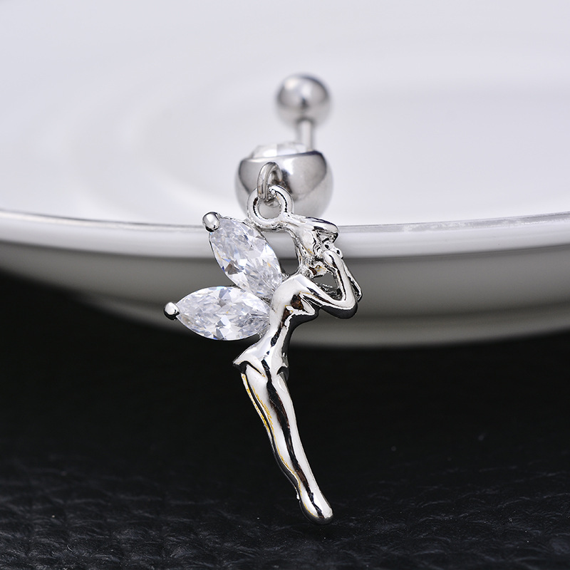 16G labret stud size and finish detail