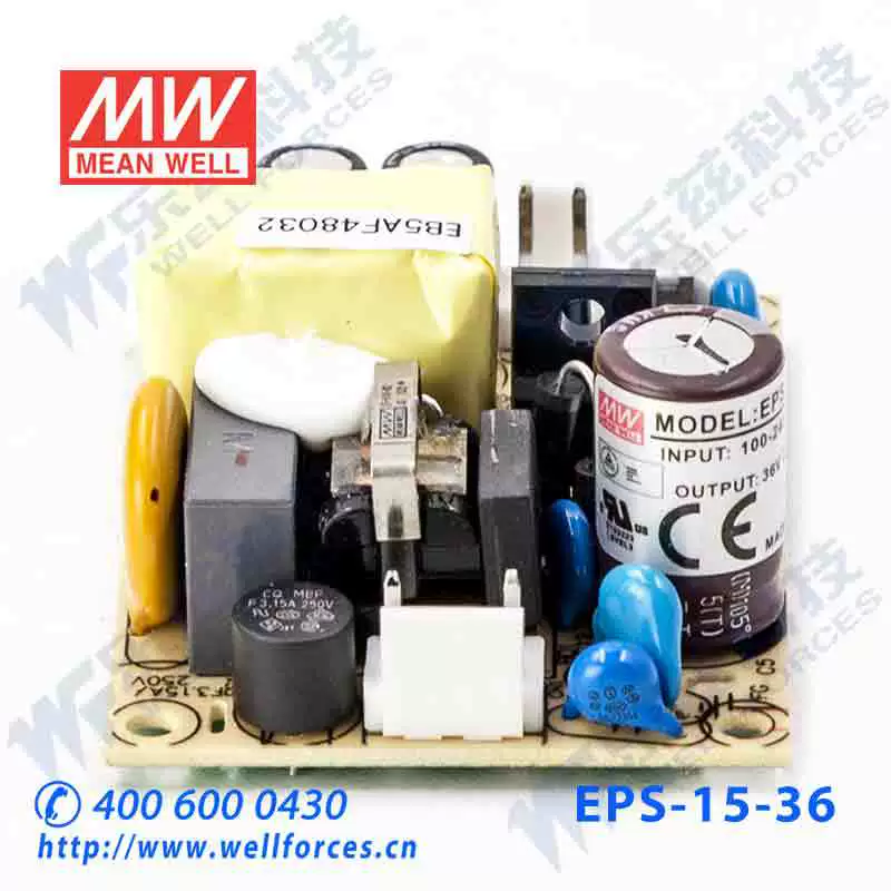 EPS-15-36 Taiwan MEAN WELL 15 В 36 Вт стабилизированный печатный модуль источника питания 15W 0,42A, платный импульсный источник питания