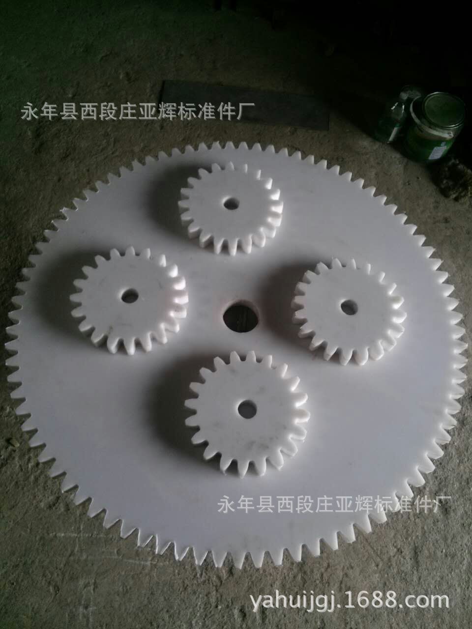 厂家加工做高强度耐磨尼龙齿轮 大模数传动防滑塑料金属轮