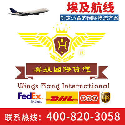 提供高效UPS/DHL/TNT/FEDE/EK/EY/RU/SVK空運國際快遞到埃及