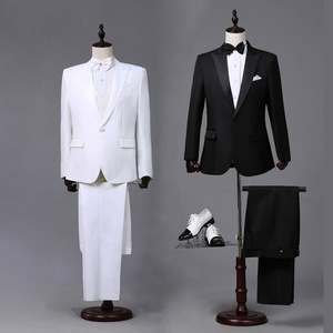 men's jazz dance suit blazers Men performance suit set graduation season realistic chorus group suit studio photo dress two sets in the West