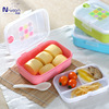 Home Furnishing life kitchen Crisper Three lattice tableware double-deck Lunch box Sealed Bento Box NFH-5201