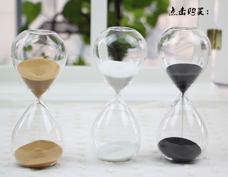 Directo de fábrica reloj de arena temporizador vidrio transparente 5/10/30 minutos/60 minutos reloj de arena