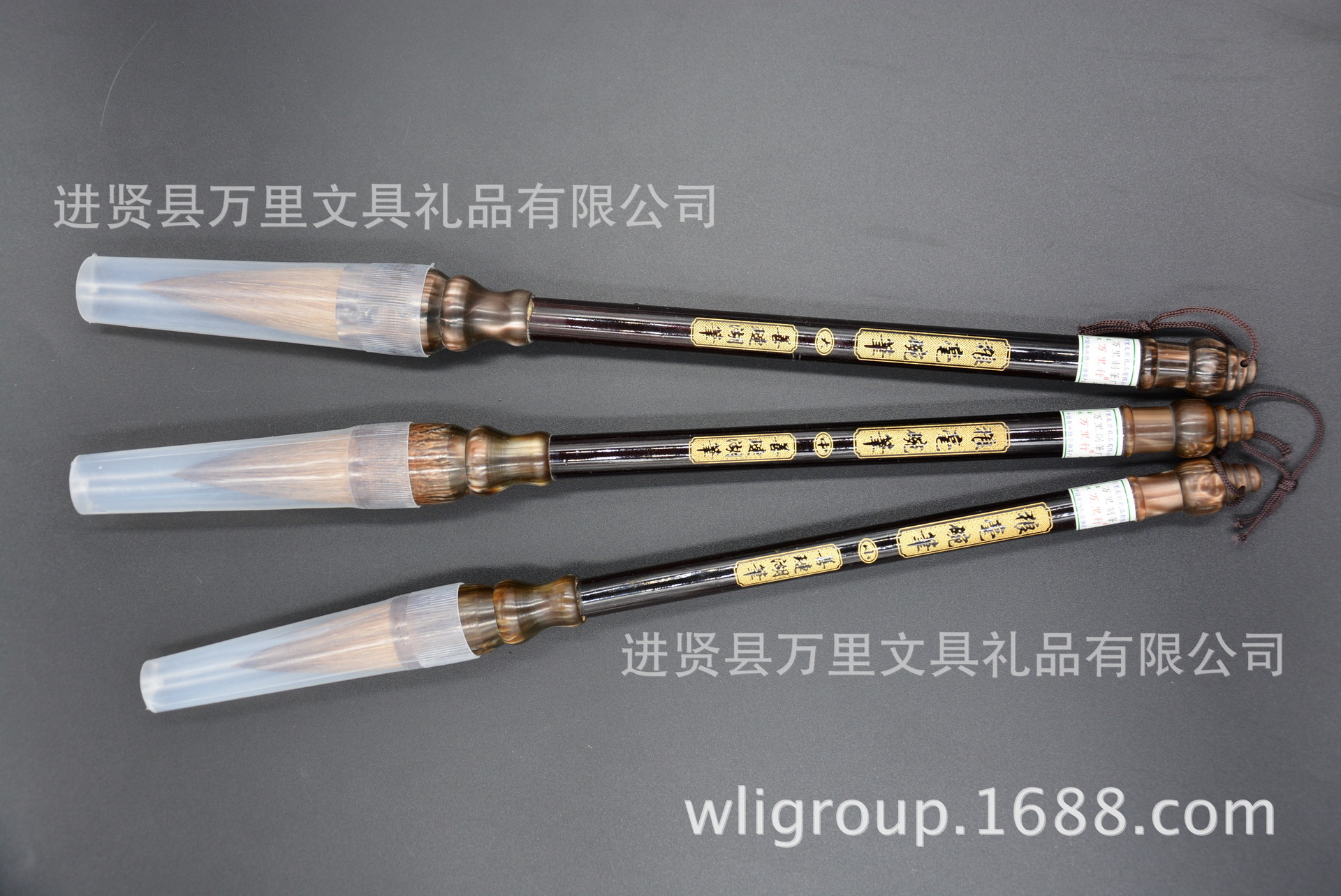 中国毛笔之乡直销万里笔莊狼毫碗笔毛笔 传统技师纯手工造好毛笔