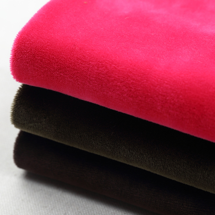 40s经编涤纶超柔面料 全涤染色针织面料 T恤睡衣服装面料 现货