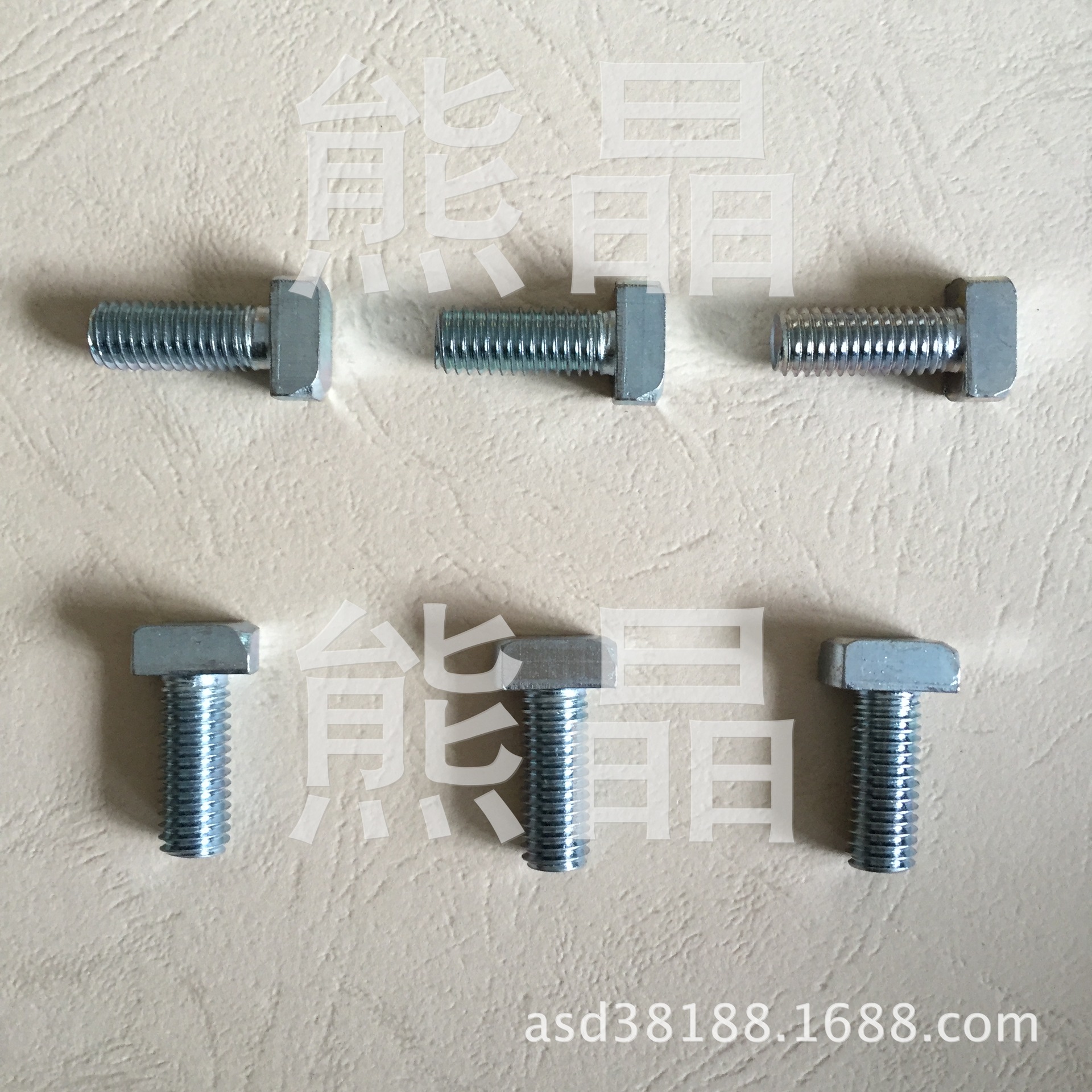 供应铝型材配件 中标t型螺栓 铝型材T型螺丝 中标锤头型螺丝