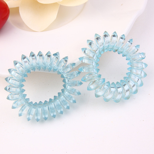 Transparent triangle phone cord hair band jewelry hair rope Yiwu stall wholesale headwear headband foreign trade hair accessories rubber band