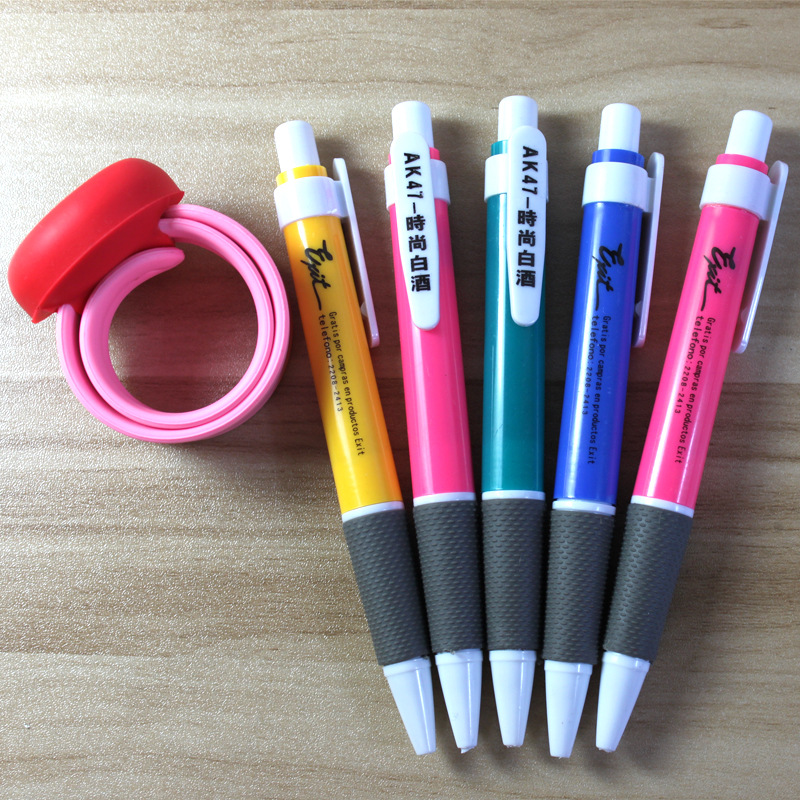 按动塑料圆珠笔批发、二维码广告笔pen、简易礼品笔厂家定制LOGO详情12