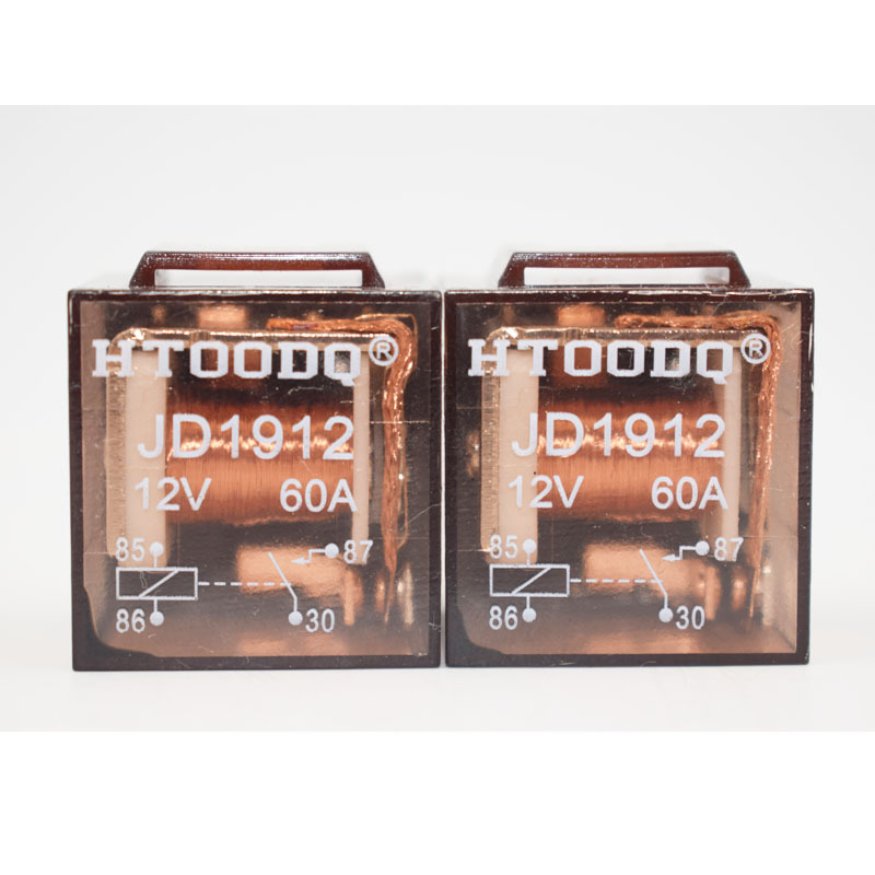 汽车继电器60A 4脚常开型 透明外壳密封型 JD1912 1914 铁背