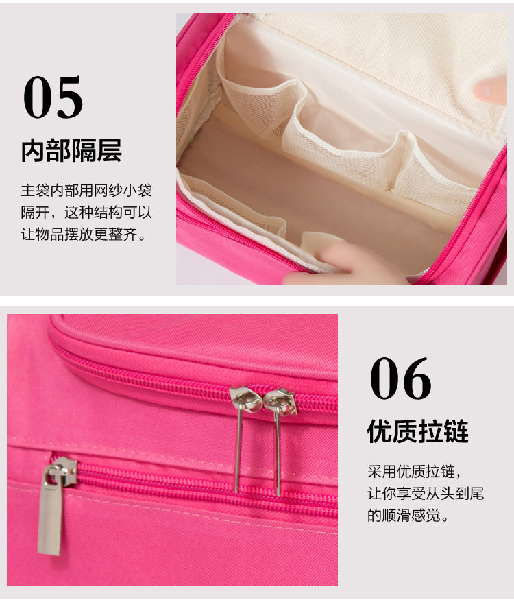 200g Weight Pink, Purple, Red, Green, Black Color Large-capacity Camouflage Wash Bag Wholesale Nihaojewelry 6