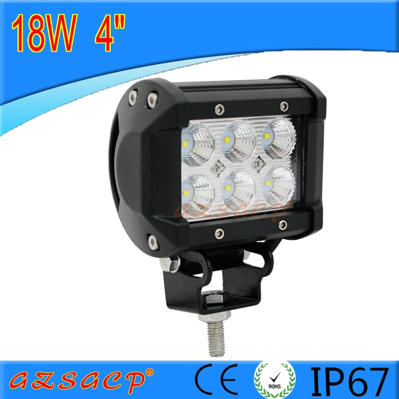 LED rectangular lamp, off-road ceiling light, headlights, 18W