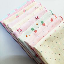 幼儿全棉双层纱布方巾婴幼儿口水巾毛巾洗脸巾新生儿全棉喂奶方巾