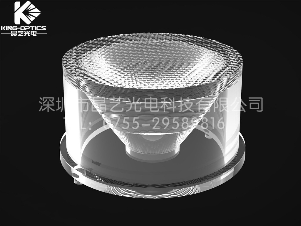 【厂家供应】光学透镜 XPE 15度 单颗防水 一体透镜22mm