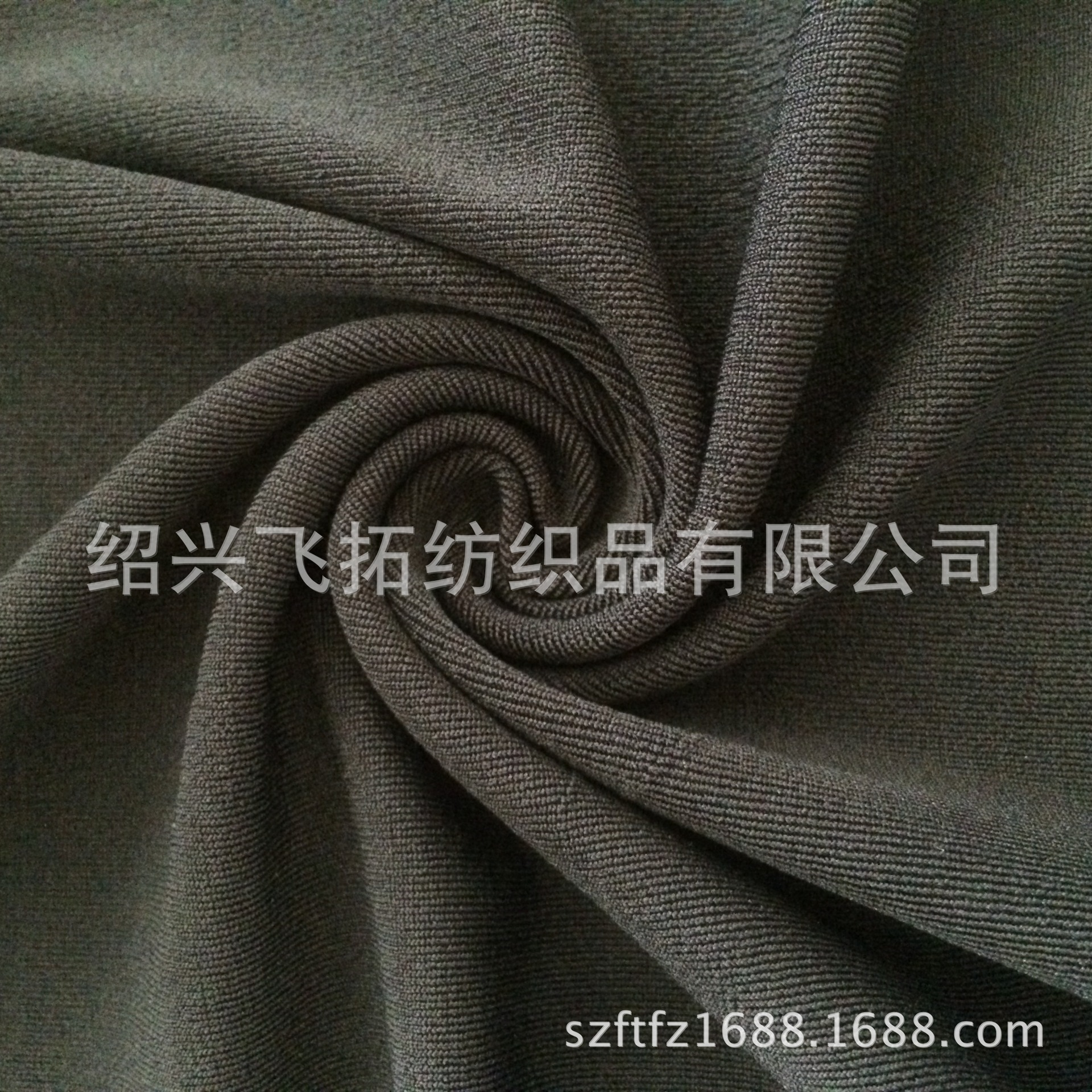 厂家直销 250gsm 涤氨纶螺纹1x1  开发TC TR CVC 螺纹面料