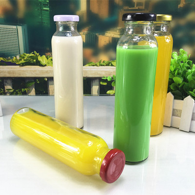 direct deal 310ml Glass Make tea Silk bottle making tea bottle Beverage bottles Juice bottles Covers wholesale