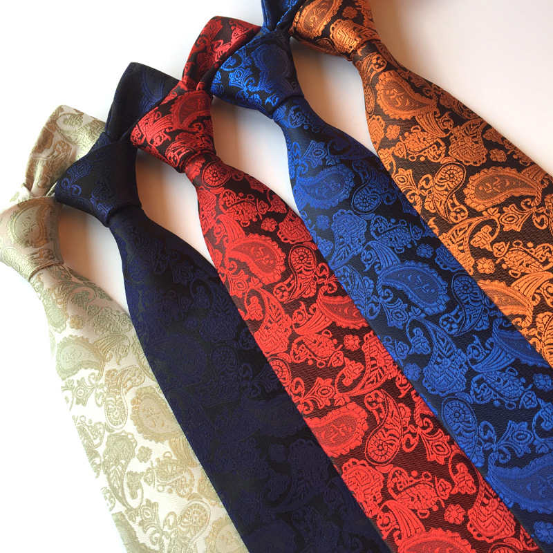 Necktie Men's Polyester Jacquard Fabric...