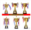 Metal gold and silver bronze trophy sports contests student employee awards gift Taekwondo wholesale plastic competition