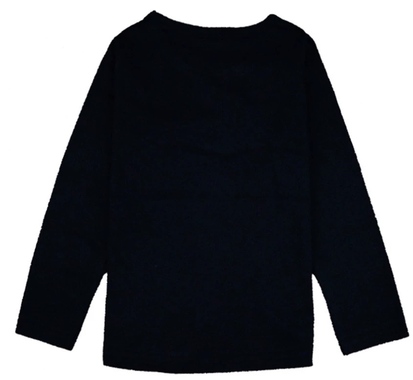 Children's Long-Sleeve Cotton T‑Shirt, School/Teen, Solid Colors, Sizes 80–190 cm (Autumn)