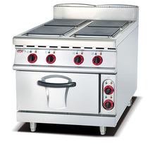 多功能商用豪华四头电热煮食炉连电焗炉西厨设备组合OT-893