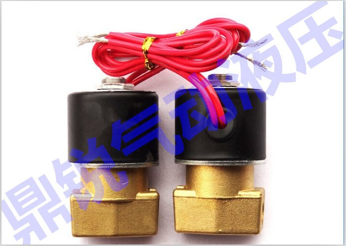 二位三通电磁阀SLG23-08AC220V截止阀 水用电磁阀 DN8 G1/4