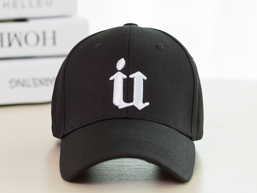 批发采购帽子-韩版新款baby款棒球帽U字母鸭