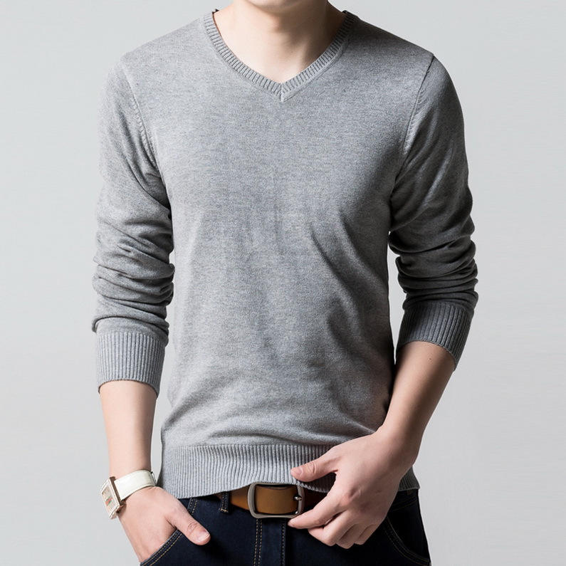 Spring and autumn payment Solid Sweater Long sleeve Socket Middle-aged and young Add fertilizer XL Bottoming sweater