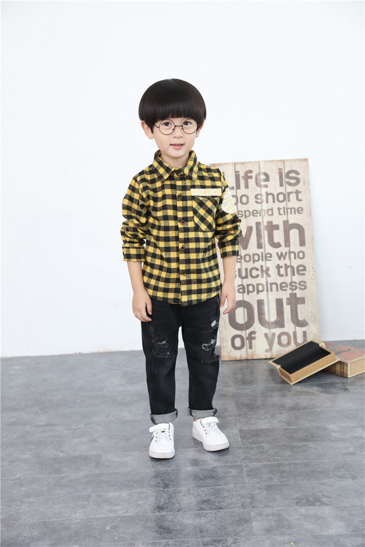 Chemise garcon à manche longue - Ref 2077353 Image 23