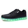 A factory a generation couple USB charging LED children's light shoes men's colorful high -top light shoe female Air Force No. 1