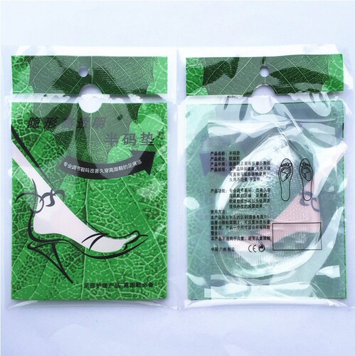 Wholesale silicone transparent half size pads, anti-pain and anti-slip forefoot pads, adjustable shoe size crystal half shoes, one pair