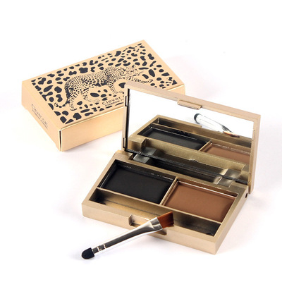 quality goods Clever one cat Leopard Shine three-dimensional cake eyebraw waterproof Color Not off Cosmetics