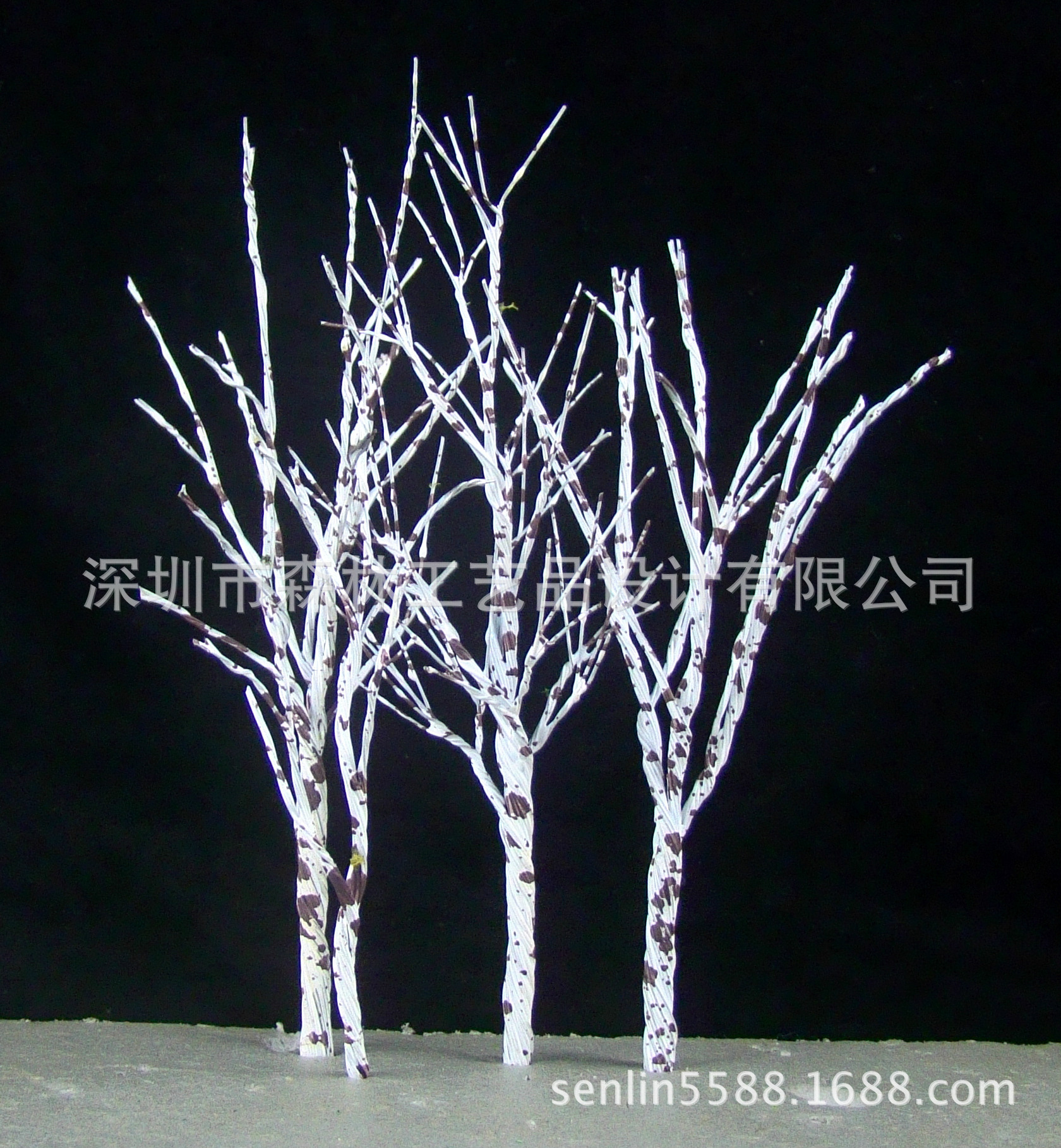 微景观造景装饰假树杆 DIY万圣节创意装饰品 万圣圣诞树枝-5-阿里巴巴