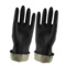工业乳胶手套加厚黑色120克橡胶手套耐酸碱防护劳保手套出口厂家