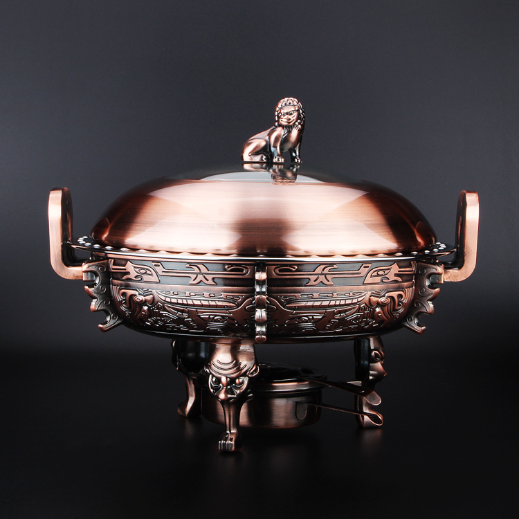 厂家直销中华鼎不锈钢酒精干锅炉，酒店用品固体酒精炉小火锅