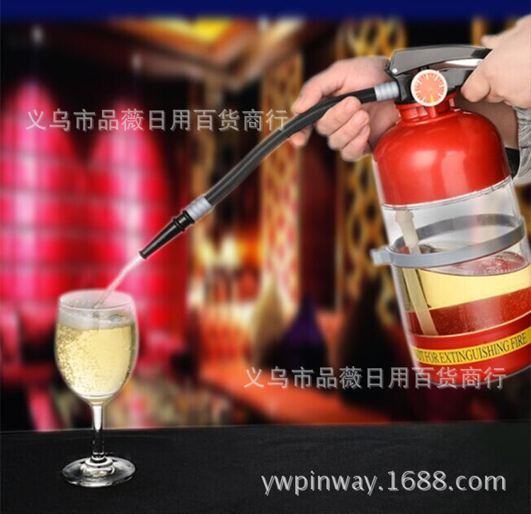 限时特价酒吧西餐厅2016新款创意灭火器造型分酒器饮料分装设备