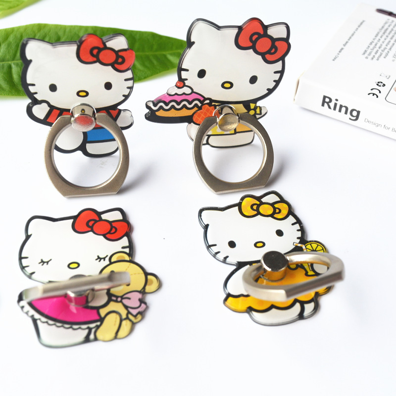 可爱hello Kitty指环扣支架 精美手机配件手机扣礼品|ms