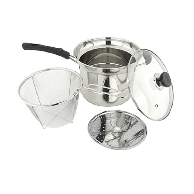 Оптовый завод Non-magnetic нержавеющая сталь многофункциональный суп cookер композитный днище лапша кастрюля половник домашняя жарочная кастрюля