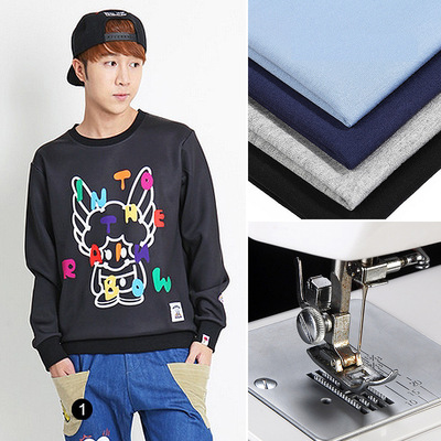 速賣通 承接男裝印花衛衣加工小訂單包工包料生産 免費看圖打板