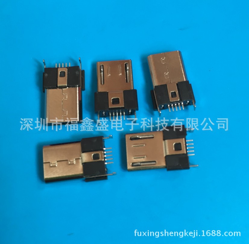 厂家供应micro USB立式夹板插座 贴片micro usb母头 短体USB插口-阿里巴巴