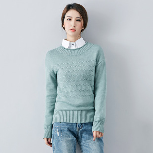 豆绿色毛衣女图片_豆绿色毛衣女图片大全 - 阿