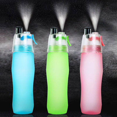 Portable PC Scrub Spray cooling Water cup fashion originality motion Bodybuilding Water bottle Plastic Sales promotion form glass