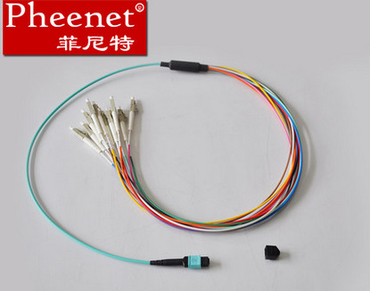 MPO(母头)-LC 8芯 3米万兆光纤跳线 MTP光纤线
