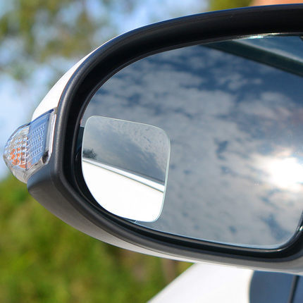 Boundless small round mirror car large field of view rear view auxiliary mirror car high-definition curved mirror fan-shaped blind spot wide-angle mirror