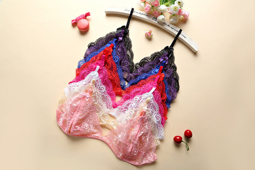 Wholesale supply of sexy underwear set, three-point style, open-flap sexy three-point style C06